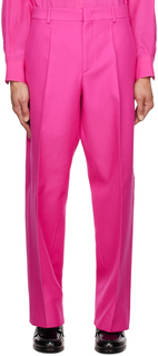 Розовые брюки от кутюр Valentino