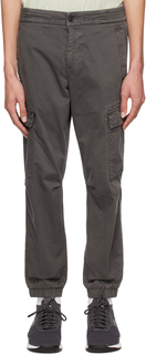 Серые брюки карго Sisla-1 BOSS