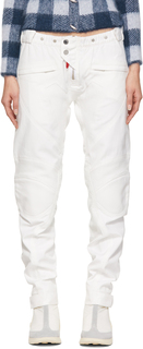 Кожаные байкерские брюки Off-White 032c