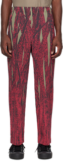 Полевые брюки из красной травы Homme Plissé Issey Miyake