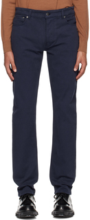 Темно-синие брюки с пятью карманами Sunspel