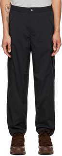 Черные брюки карго с резиновыми нашивками Burberry