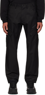 Черные брюки карго с карманами с клапанами Moncler