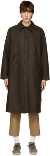 Коричневое пальто с необработанными краями Camiel Fortgens