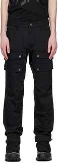 Черные брюки карго с вышивкой Burberry