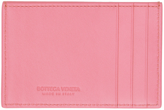 Розовый чехол для кредитной карты Bottega Veneta