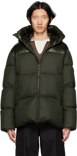 Пуховик цвета хаки Damavand Moncler