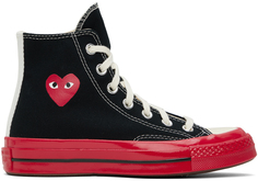 Черно-красные высокие кроссовки Converse Edition PLAY Chuck 70 Comme des Garçons Play