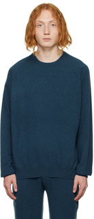 Синий свитер бойфренда с R-образным вырезом Frenckenberger