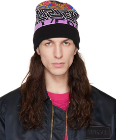 Разноцветная шапка La Greca Beanie Versace