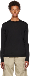 Черный свитер с открытыми швами Maison Margiela