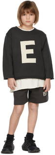 Детский черный вязаный свитер Big E Essentials