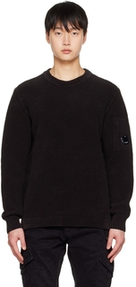 Черный текстурный свитер C.P. Company