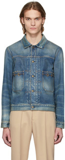 Синяя джинсовая куртка Gucci