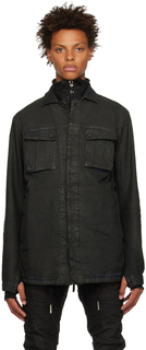 Черная джинсовая куртка с покрытием Boris Bidjan Saberi