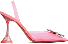 Розовые туфли на каблуках бегум Amina Muaddi