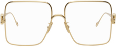 Золотые квадратные очки Loewe