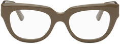 Серо-коричневые квадратные очки Balenciaga