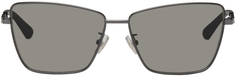 Классические квадратные солнцезащитные очки Gunmetal Bottega Veneta