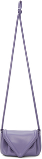 Фиолетовый клатч с маленьким клювом Bottega Veneta