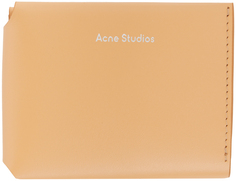 Бежевый кошелек со складками Acne Studios