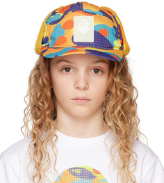 Детская разноцветная камуфляжная кепка BAPE