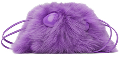 Фиолетовый клатч с шипами Bottega Veneta