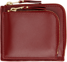 Красный кошелек с внешним карманом Comme des Garçons Wallets