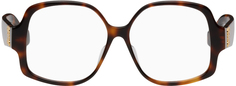 Круглые очки черепаховой расцветки Loewe