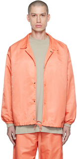 Розовая нейлоновая куртка Essentials