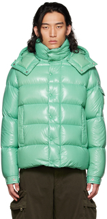 Зеленый пуховик Moncler Maya 70