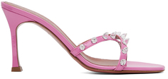Розовые босоножки на каблуке Feli Amina Muaddi