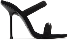 Черные дутые босоножки на каблуке Julie Alexander Wang