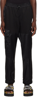 Черные брюки карго со вставками Versace Jeans Couture