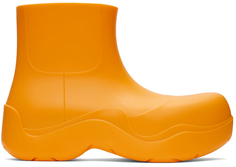 Оранжевые сапоги из лужи Bottega Veneta