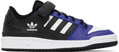 Черно-синие низкие кроссовки Forum adidas Originals