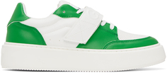 Зелено-белые спортивные кроссовки GANNI