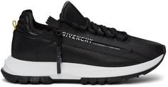 Черные низкие кроссовки на молнии Spectre Runner из перфорированной кожи Givenchy