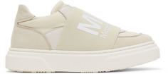 Детские кроссовки Off-White &amp; Grey с эластичным логотипом MM6 Maison Margiela