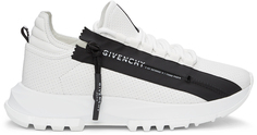 Белые низкие кеды на молнии Spectre Runner из перфорированной кожи Givenchy