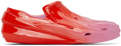 Красно-розовые моно-кроссовки-слипоны 1017 ALYX 9SM