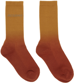 Оранжево-коричневые носки &apos;Les Chaussettes Moisson&apos; Jacquemus