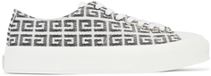 Жаккардовые кроссовки City Black &amp; White 4G Givenchy