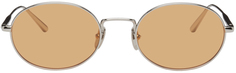 Серебряные овальные солнцезащитные очки CHIMI