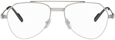 Серебряные очки-авиаторы Cartier