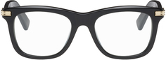 Черные прямоугольные очки Cartier