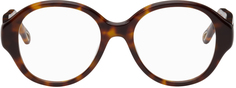 Круглые очки черепаховой расцветки Chloé Chloe