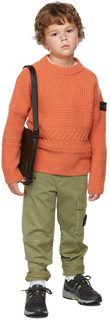 Детский вязаный свитер Orange Aran Stone Island Junior