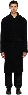 Черное пальто из искусственной овчины 424 Suncoat Girl