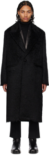 Черное приталенное пальто Jil Sander